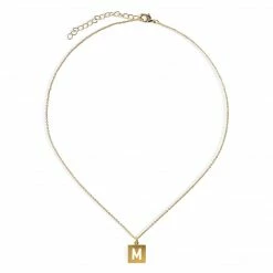 Machete 18" Letter Charm Necklace Summer SALE