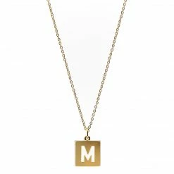 Machete 18" Letter Charm Necklace Summer SALE