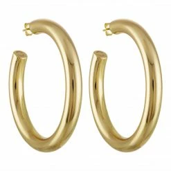 Machete Jewelry 2.5" Perfect Hoops In Gold
