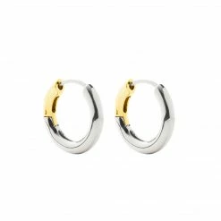 Machete Hinge Hoops In 3/4 Silver