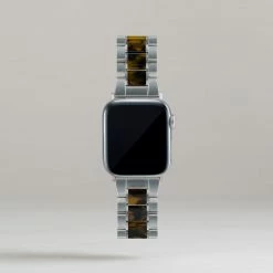 Machete Apple Watch Band In Stainless Steel & Classic Tortoise Tech