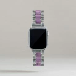 Machete Apple Watch Band In Stainless Steel & Orchid