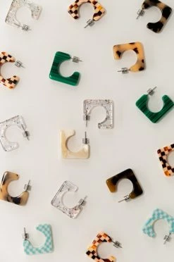 Machete Atlas Hoops In Tortoise Checker Checker Mania