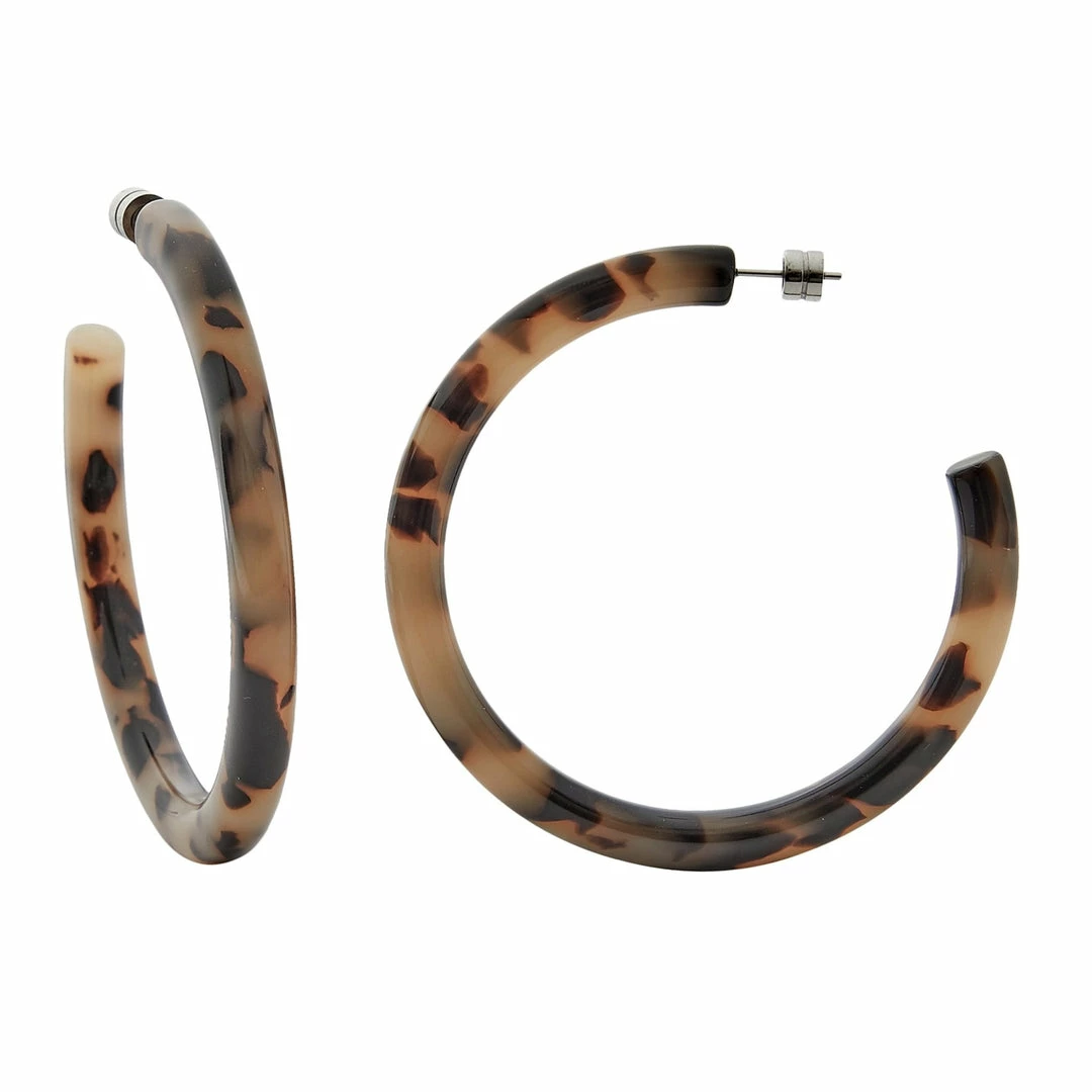 Machete Bold Hoops In Blonde Tortoise 3 Machete Bold Hoops In Blonde Tortoise