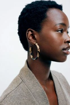 Machete Jewelry Bold Hoops In Stromanthe