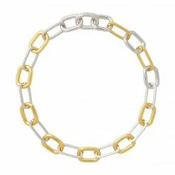 Machete Collage Chain Necklace - Mixed Metal