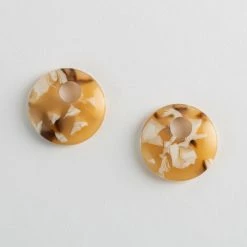 Machete Disc Charms In Mango Tortoise Build Your Own: Charm Hoops
