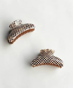 Machete Grande Heirloom Claw In Tortoise Checker