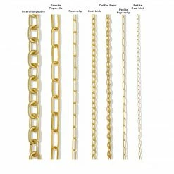 Machete Grande Solid Sterling Paperclip Chain Necklace In Gold