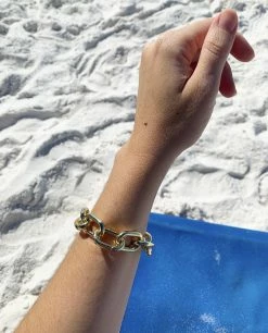 Machete Interchangeable Link Bracelet In 14k Gold