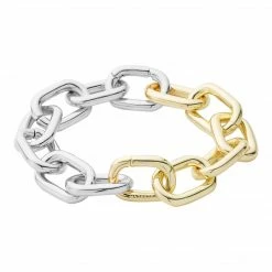 Machete Interchangeable Link Bracelet In Gold + Silver Split THE SPOTLIGHT