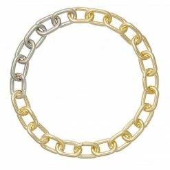 Machete Interchangeable Link Necklace In 3/4 Gold Jewelry