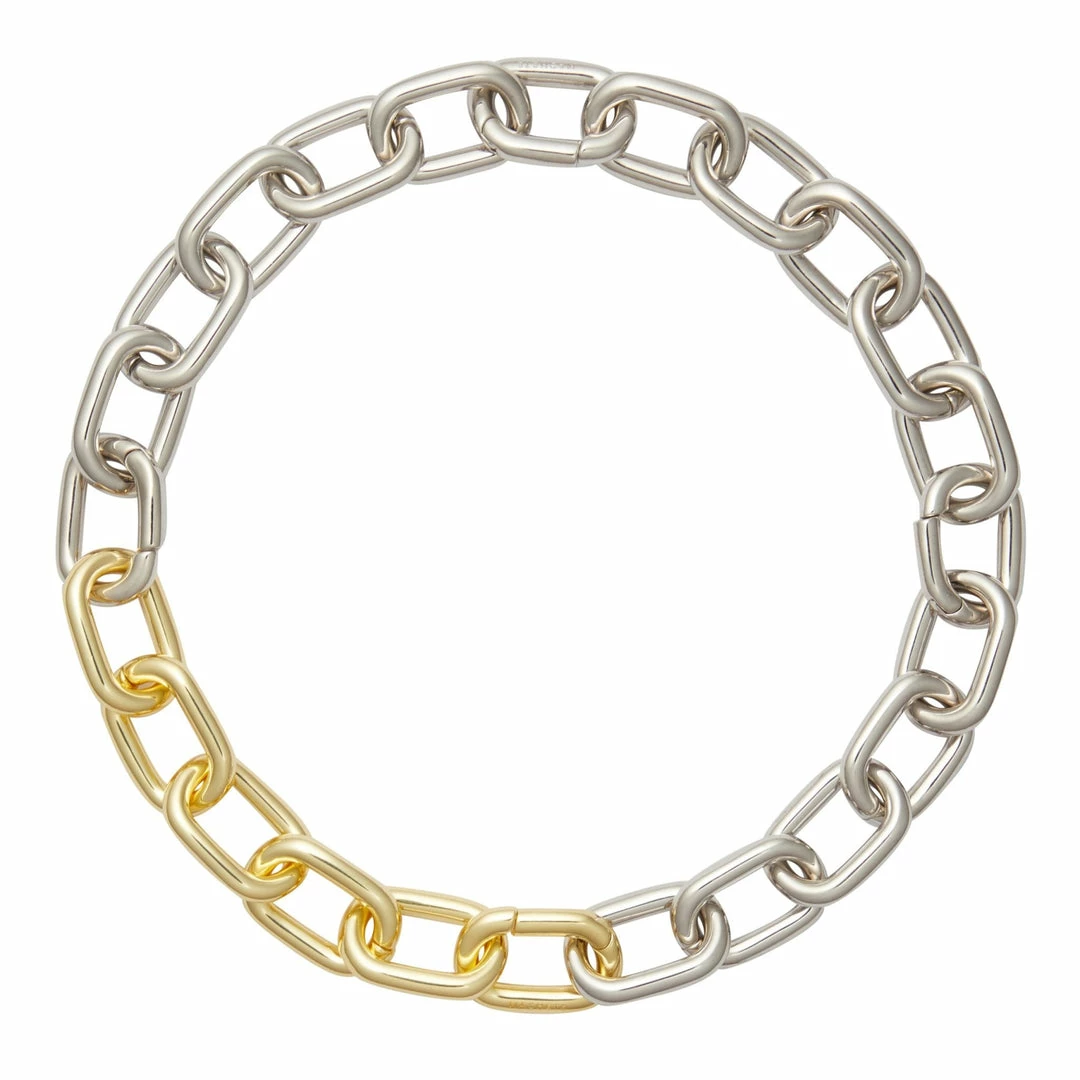 Machete Interchangeable Link Necklace In 3/4 Silver 3 Machete Interchangeable Link Necklace In 3/4 Silver