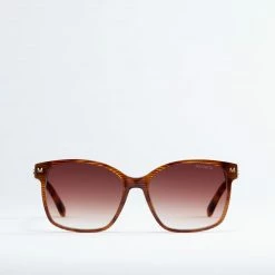 Machete Eyewear Jenny Sunglasses In Dark Tortoise Stripe