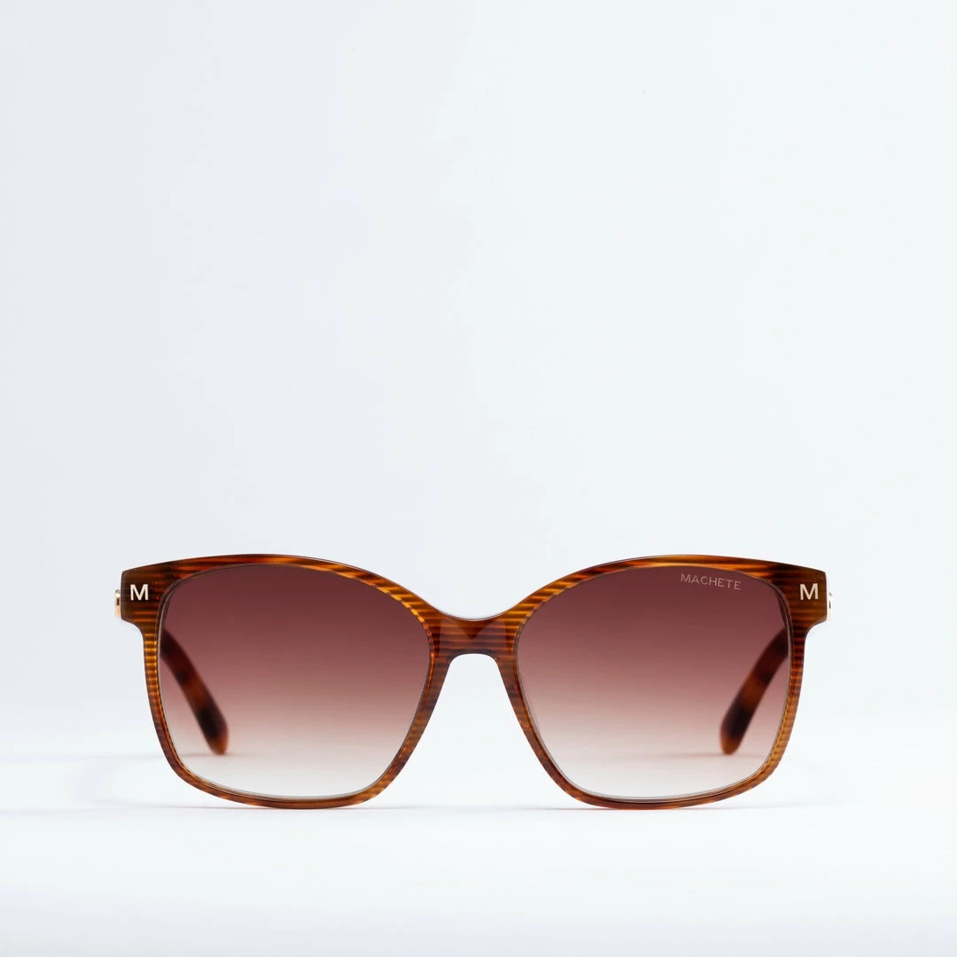 Machete Eyewear Jenny Sunglasses In Dark Tortoise Stripe 3 Machete Eyewear Jenny Sunglasses In Dark Tortoise Stripe