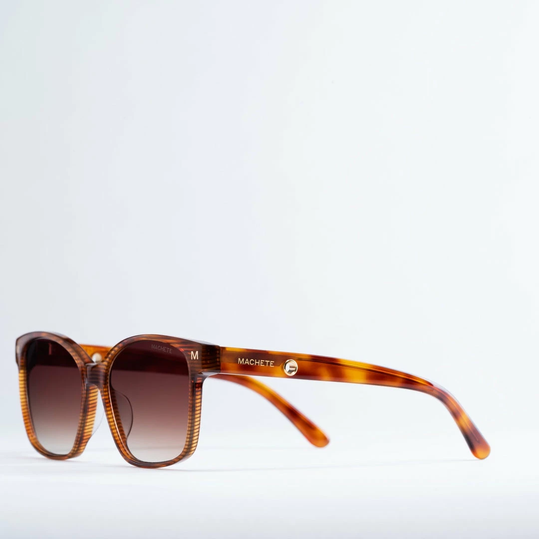 Machete Eyewear Jenny Sunglasses In Dark Tortoise Stripe 4 Machete Eyewear Jenny Sunglasses In Dark Tortoise Stripe