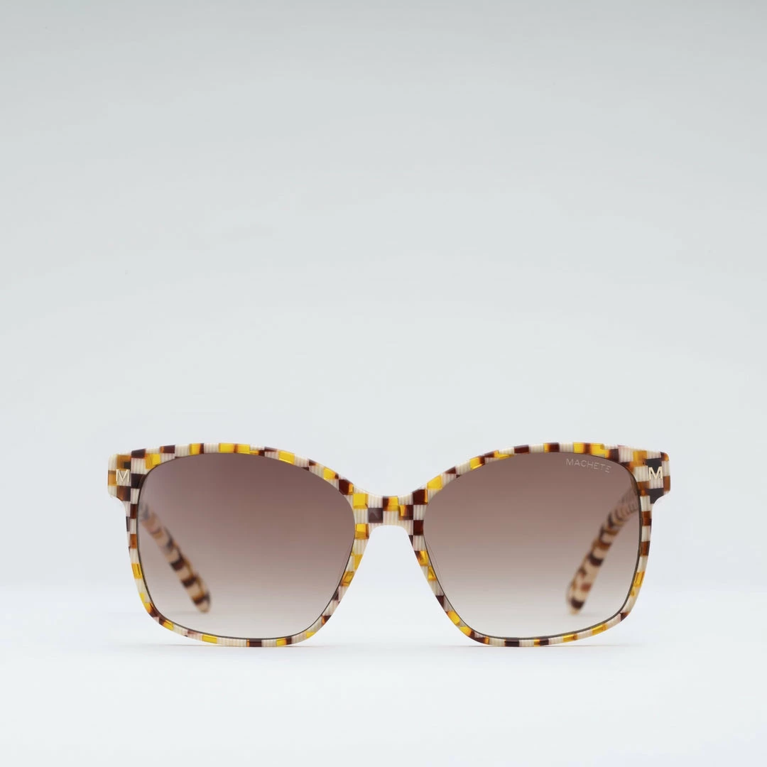 Machete Checker Mania Jenny - Sunglasses In Tortoise Checker 3 Machete Checker Mania Jenny - Sunglasses In Tortoise Checker