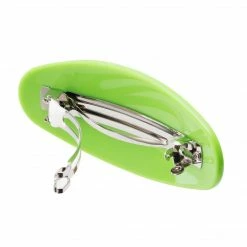 Machete Jumbo Oval Clip In Neon Green