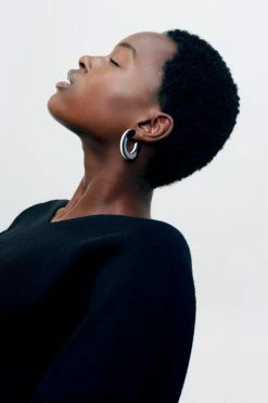 Machete Kate Hoops In Cognac Jewelry