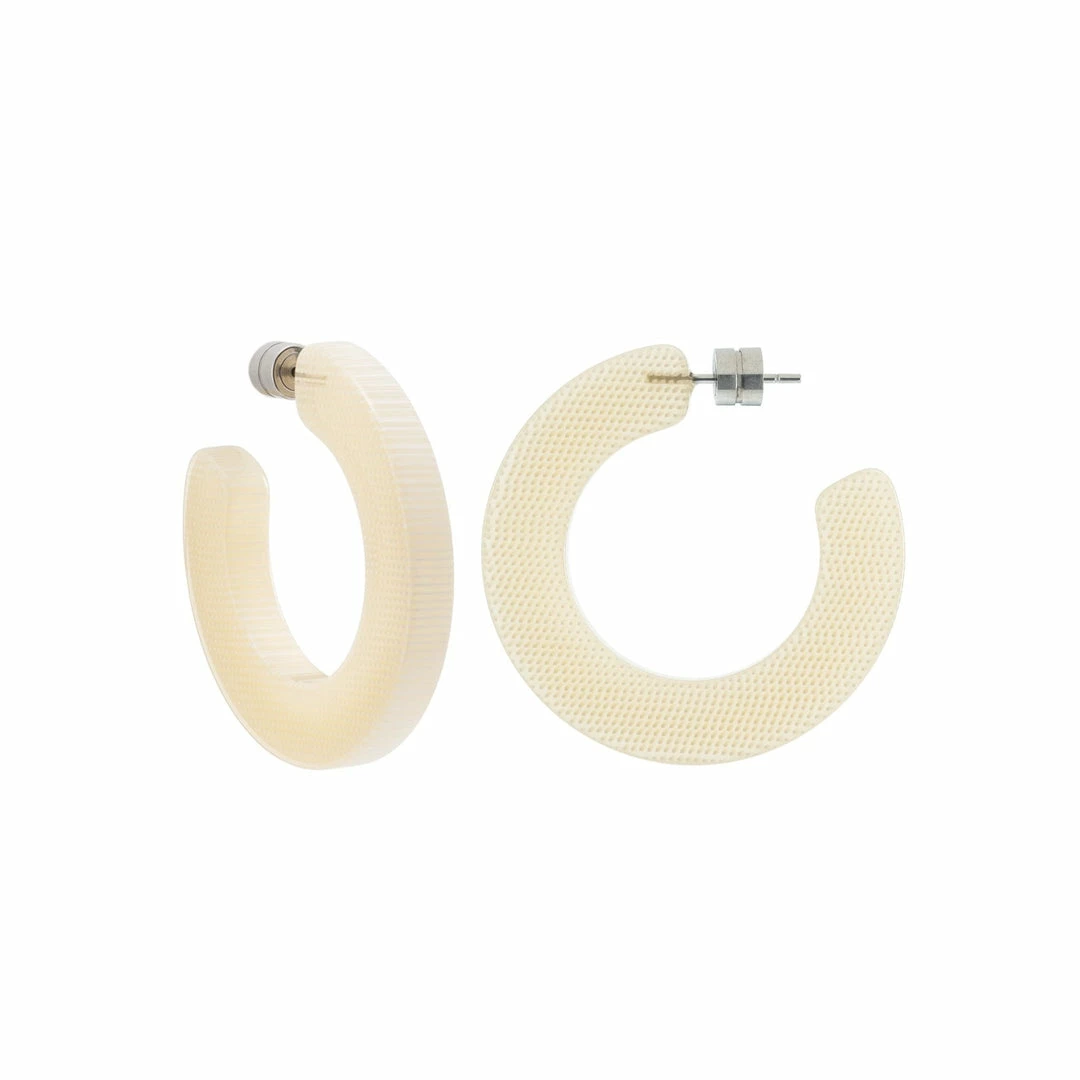 Machete Kate Hoops In Cream Dot 3 Machete Kate Hoops In Cream Dot
