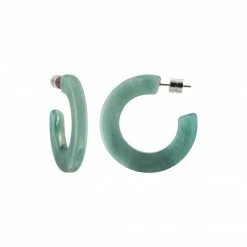 Machete Jewelry Kate Hoops In Jadeite Green