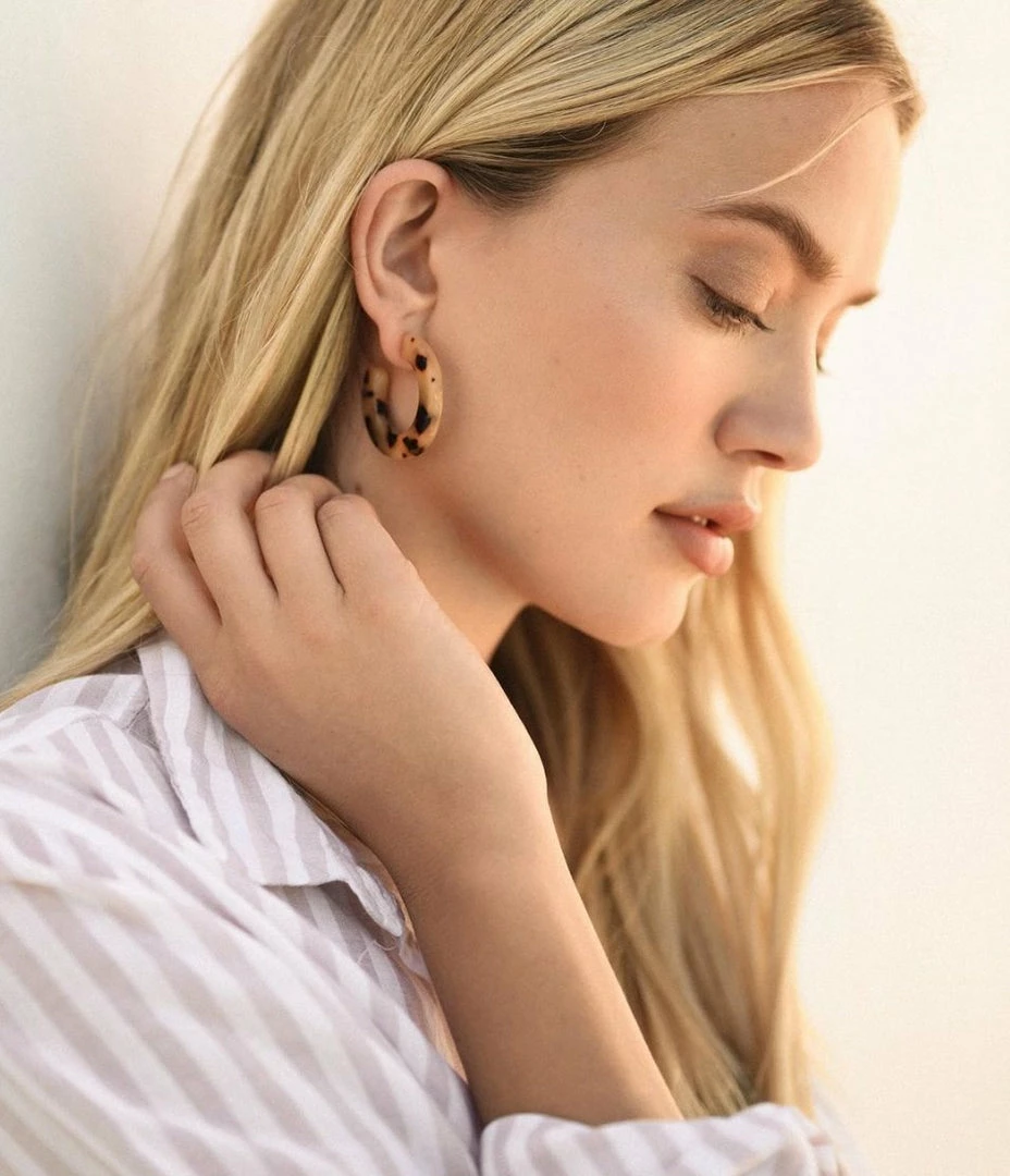 Machete Kate Hoops In Poppy Jewelry 5 Machete Kate Hoops In Poppy Jewelry