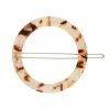 Machete Large Circle Clip In Blush Tortoise Summer SALE