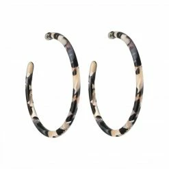 Machete Summer SALE Large Hoops In Abalone