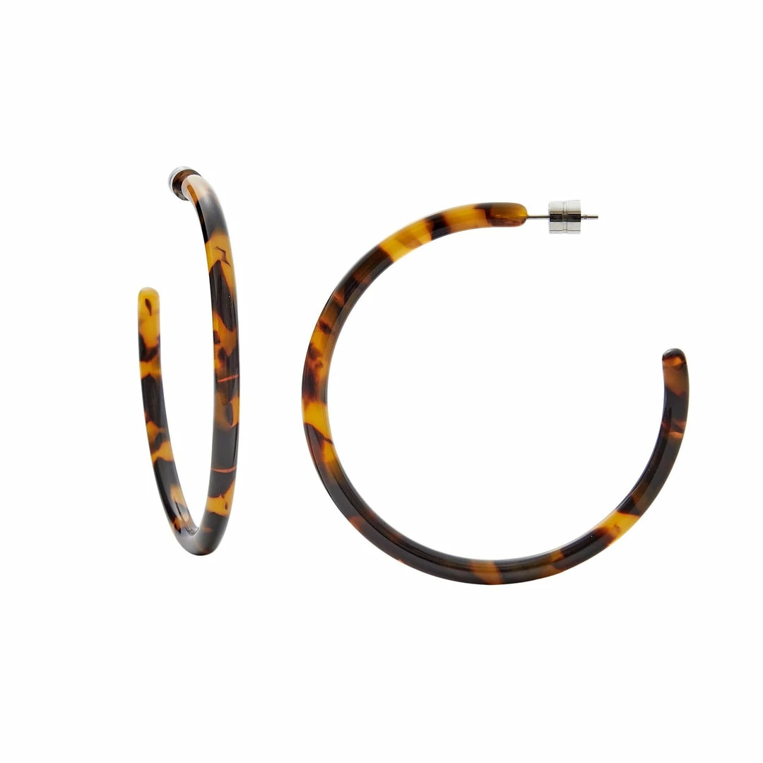 Machete Large Hoops In Classic Tortoise 3 Machete Large Hoops In Classic Tortoise