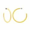 Machete Jewelry Large Hoops In Naples Yellow