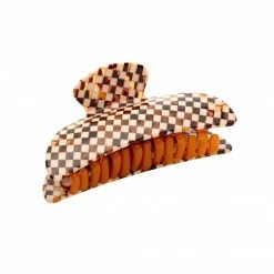 Machete Midi Heirloom Claw In Tortoise Checker