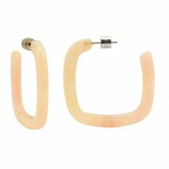 Machete Midi Square Hoops In Dahlia Summer SALE