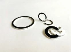 Machete Mini Hoops In Black & Ivory THE SPOTLIGHT