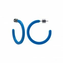 Machete Mini Hoops In Bright Blue