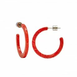 Machete Mini Hoops In Poppy Jewelry