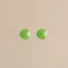 Machete Jewelry Mini Sculpture Studs In Neon Green