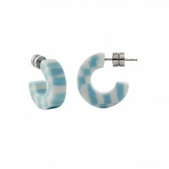 Machete Muse Hoops In Blue Checker