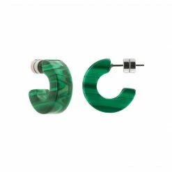 Machete Muse Hoops In Malachite