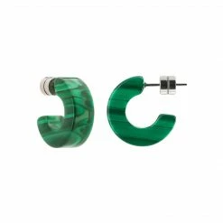 Machete Muse Hoops In Malachite