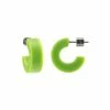 Machete Jewelry Muse Hoops In Neon Green