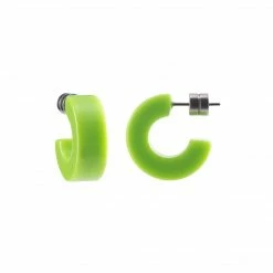 Machete Jewelry Muse Hoops In Neon Green