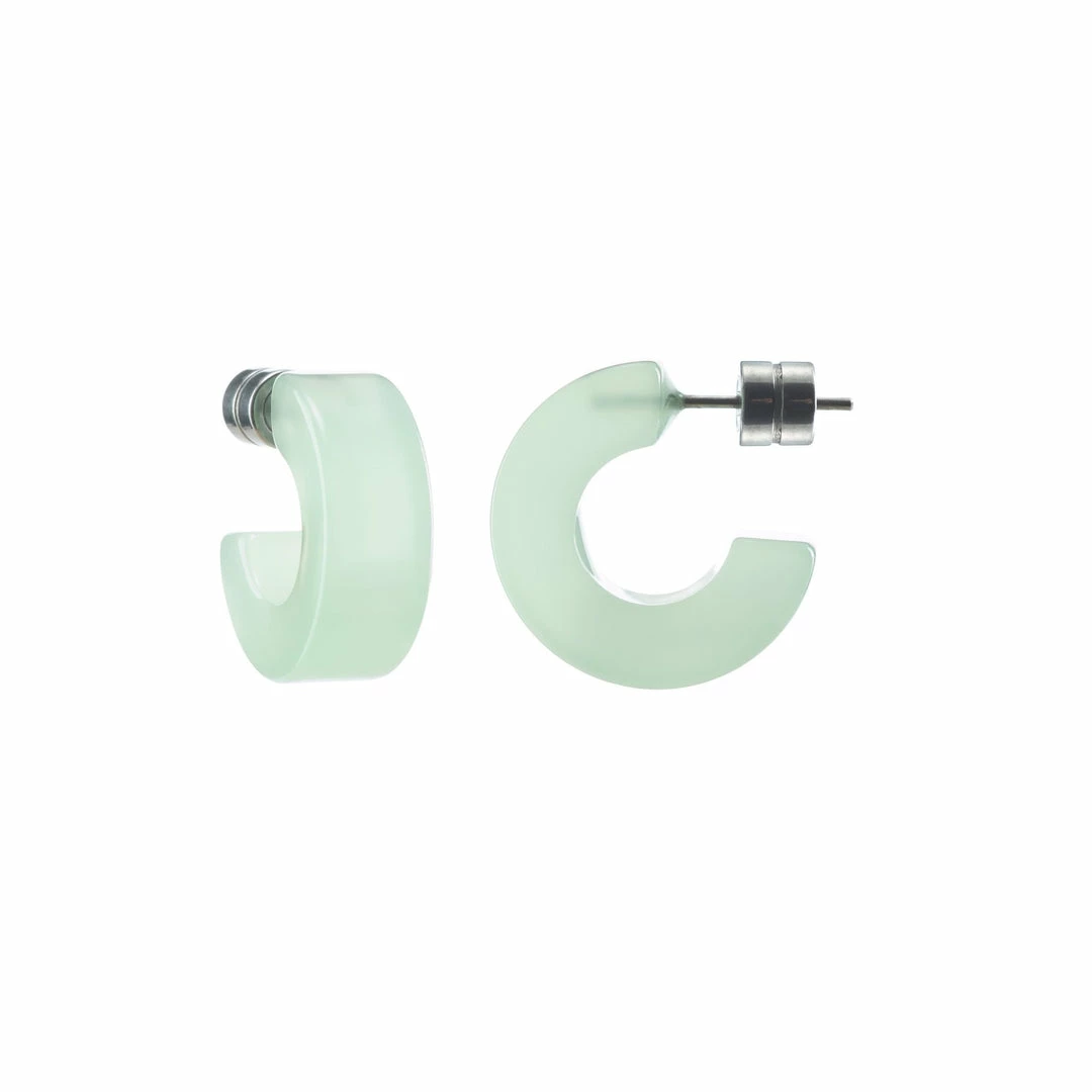 Machete Jewelry Muse Hoops In Sea Glass 7 Machete Jewelry Muse Hoops In Sea Glass