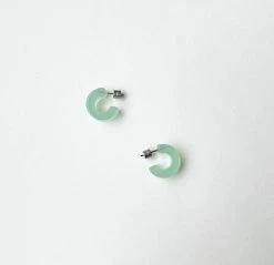 Machete Jewelry Muse Hoops In Sea Glass 14 Machete Jewelry Muse Hoops In Sea Glass