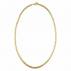 Machete Nautical Bead Necklace In Gold