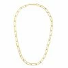Machete Paperclip Chain Necklace In Gold Jewelry
