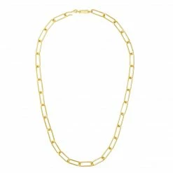 Machete Paperclip Chain Necklace In Gold Jewelry