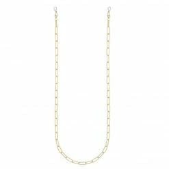 Machete Eyewear Chains Paperclip Sunglass + Mask Chain In Gold