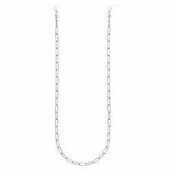 Machete Eyewear Chains Paperclip Sunglass + Mask Chain In Silver