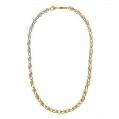 Machete Petite Coffee Bead Necklace In 3/4 Gold