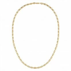 Machete Petite Coffee Bead Necklace In Gold